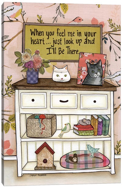 I'll Be There Cat Canvas Art Print - Jamie Morath