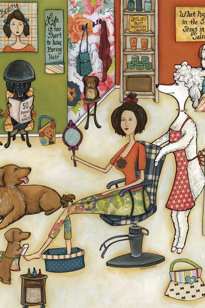 Stays In The Salon by Jamie Morath multi panel art