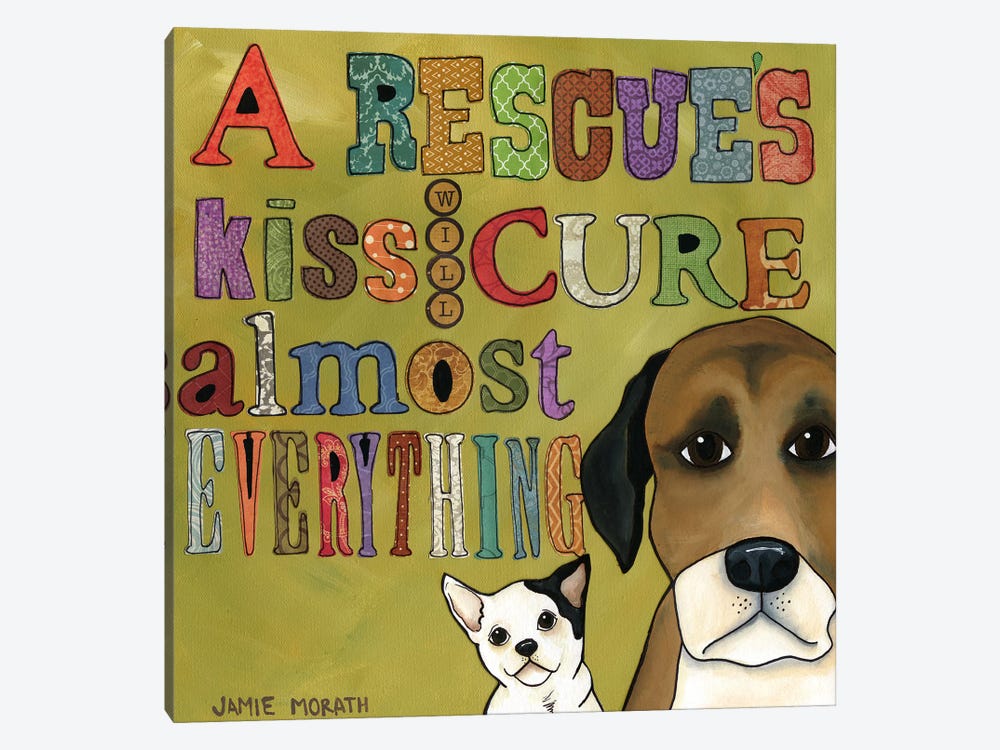 A Rescue's Kiss by Jamie Morath 1-piece Art Print