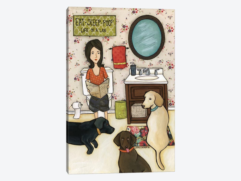 Life Of A Lab by Jamie Morath 1-piece Canvas Wall Art