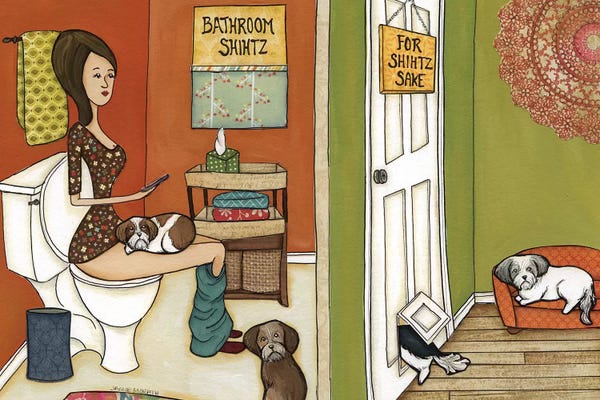Bathroom Humor: Bathroom Shihtz by Jamie Morath