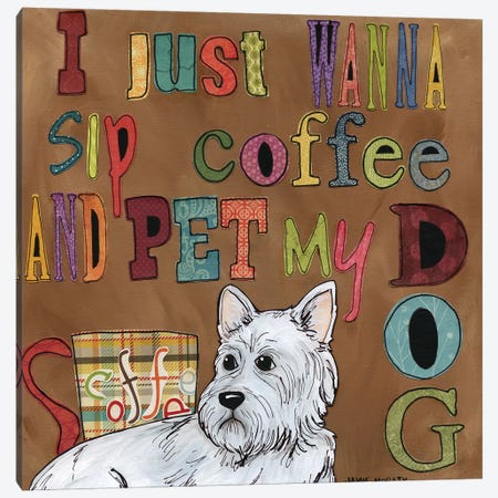 Pet My Dog Canvas Print #MRH222} by Jamie Morath Canvas Art