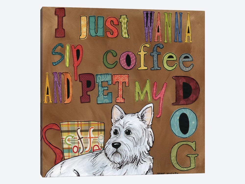 Pet My Dog by Jamie Morath 1-piece Canvas Art Print