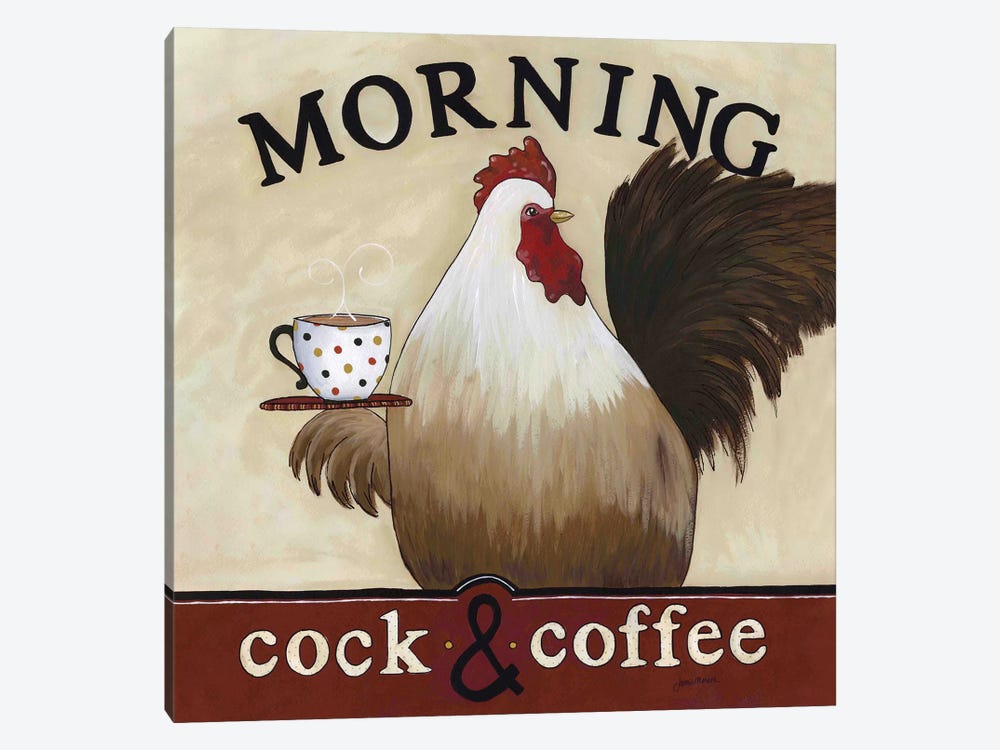 Morning Cock And Coffee by Jamie Morath 1-piece Art Print