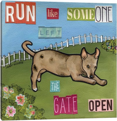 Run Like Canvas Art Print - Jamie Morath