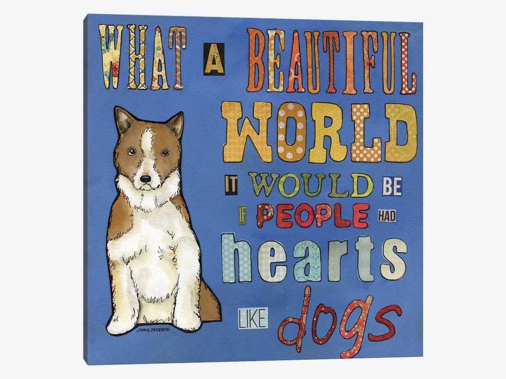 Hearts Like Dogs by Jamie Morath 1-piece Canvas Art Print