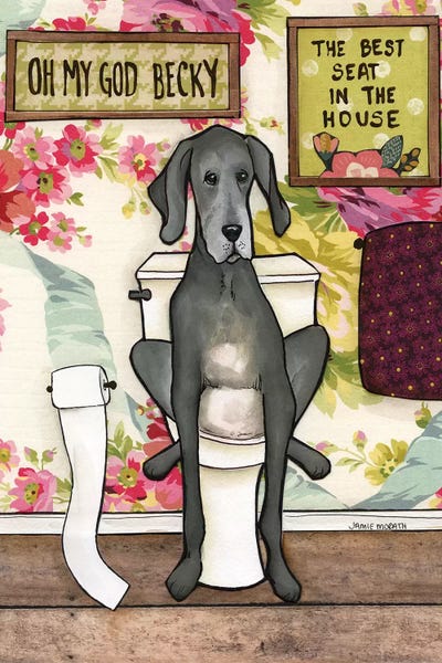 Bathroom Humor: Omg Becky by Jamie Morath