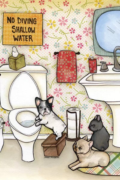 Bathroom Humor: No Diving by Jamie Morath