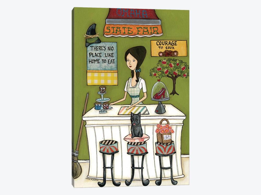 Courage To Cook by Jamie Morath 1-piece Canvas Art Print