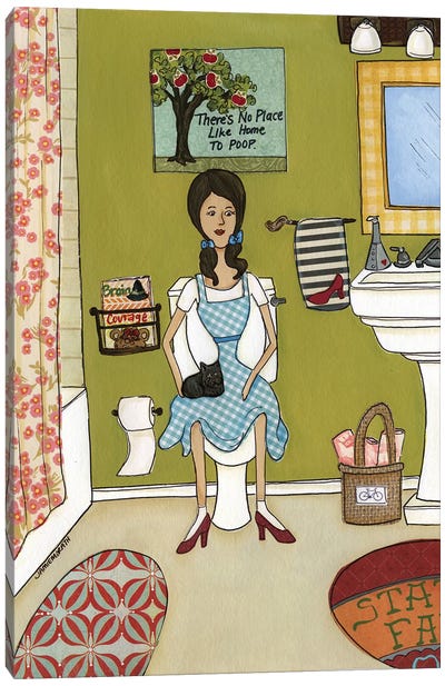Dorothy's Bathroom Of Oz Canvas Art Print - Dorothy Gale