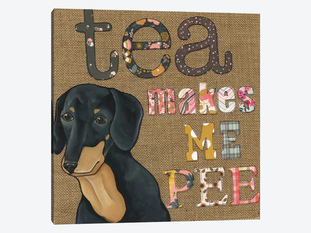 Tea Makes Me Pee by Jamie Morath 1-piece Canvas Art Print