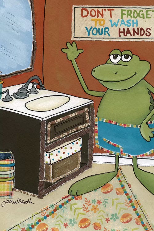 Don't Froget To Wash by Jamie Morath wall art