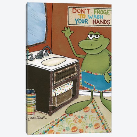 Don't Froget To Wash Canvas Print #MRH306} by Jamie Morath Canvas Art