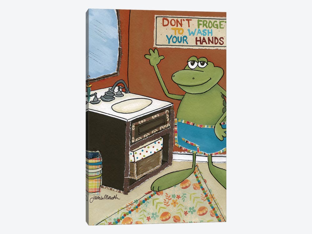 Don't Froget To Wash by Jamie Morath 1-piece Canvas Art