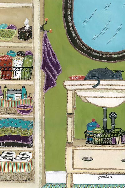 Bathroom Humor: Snuggles In The Sink by Jamie Morath