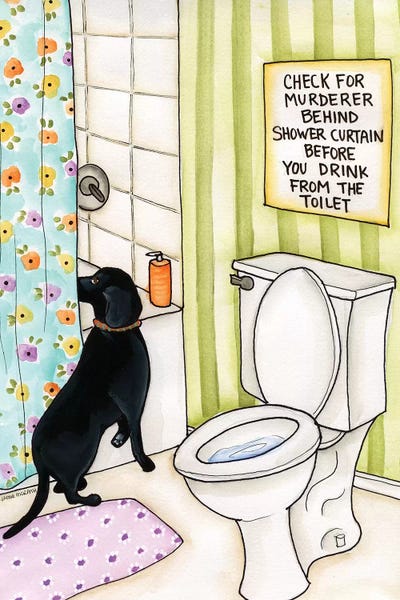 Bathroom Humor: Look For A Murderer by Jamie Morath