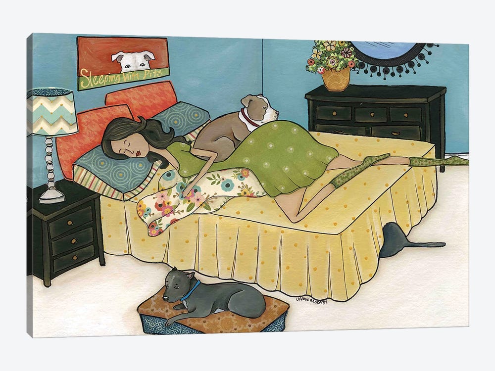 Sleeping With Pits by Jamie Morath 1-piece Canvas Art Print