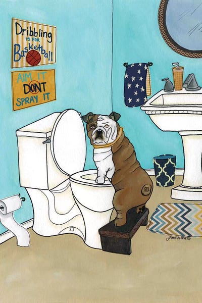 Bathroom Break: Dribbling Is For Basketball by Jamie Morath