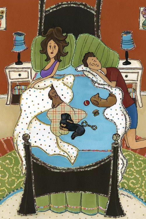 The Three Little Weenies by Jamie Morath wall art