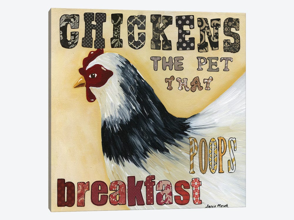 Poop Breakfast by Jamie Morath 1-piece Canvas Print