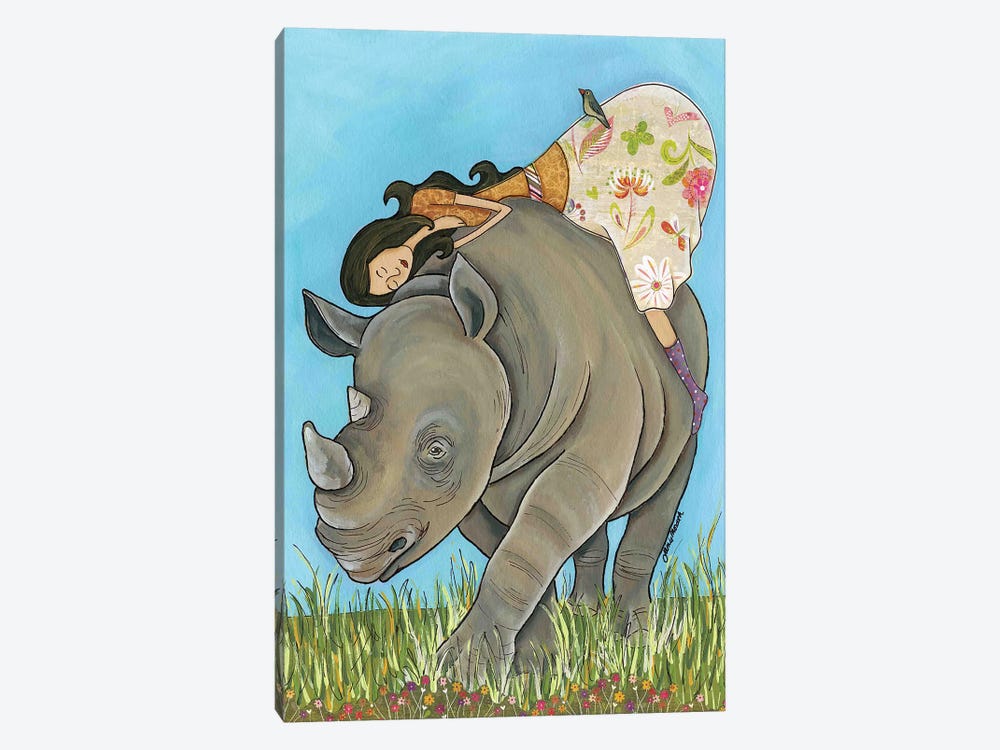 Lovin Me A Rhino by Jamie Morath 1-piece Art Print