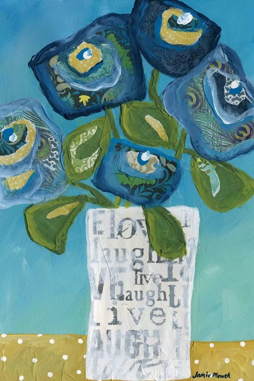 Live Laugh Love In A Vase by Jamie Morath wall art