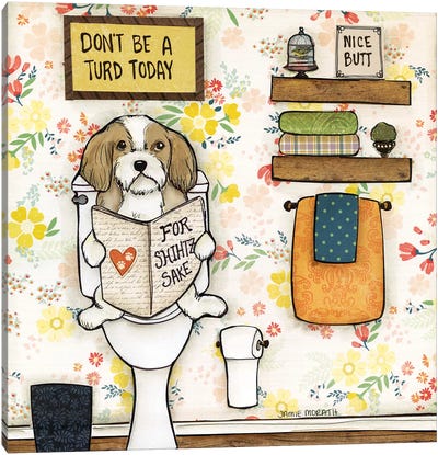 Turd Today Canvas Art Print - Bathroom Humor Art