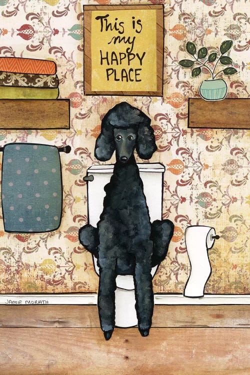 Happy Place Poodle by Jamie Morath wall art