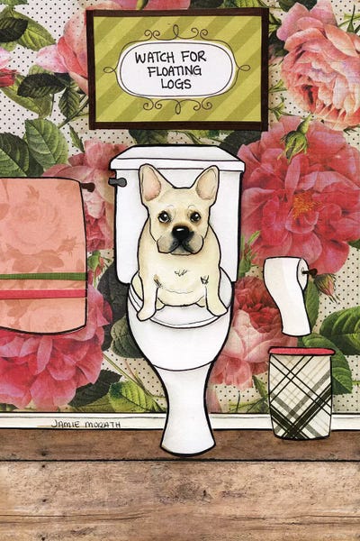 French Bulldogs: Floating Logs by Jamie Morath
