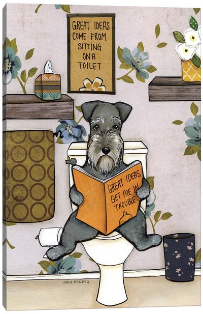 Great Ideas Canvas Art Print - Airedale Terrier Art