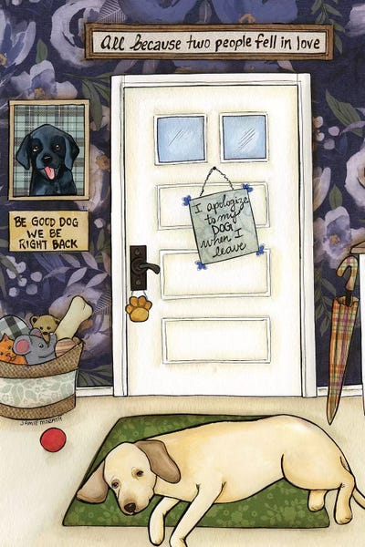 Labrador Retrievers: Be Right Back by Jamie Morath