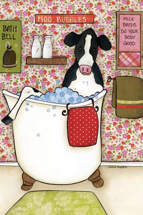 Moo Bubbles by Jamie Morath wall art