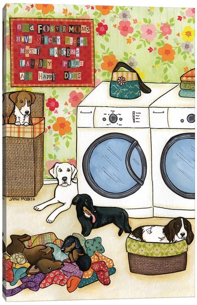 Happy Dogs Canvas Art Print