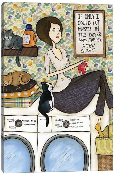 If Only Canvas Art Print - Laundry Room Art