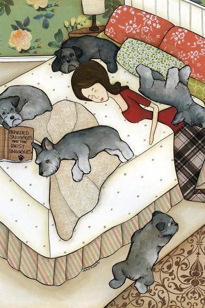 Bearded Snuggles by Jamie Morath canvas print