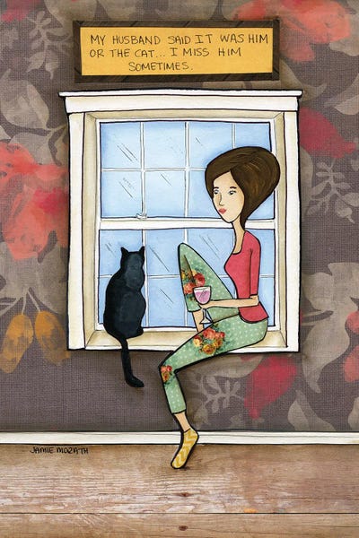 I Miss Him by Jamie Morath framed canvas print