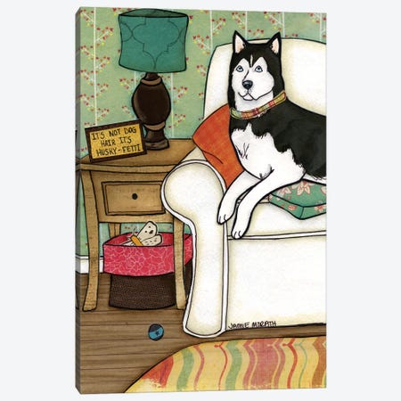 Husky-Fetti Canvas Print #MRH49} by Jamie Morath Canvas Art