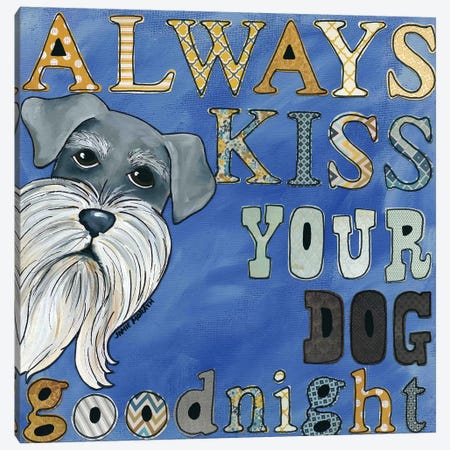 Always Kiss Goodnight Canvas Print #MRH4} by Jamie Morath Canvas Art Print