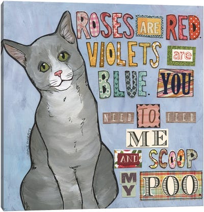 Scoop My Poo Canvas Art Print - Jamie Morath