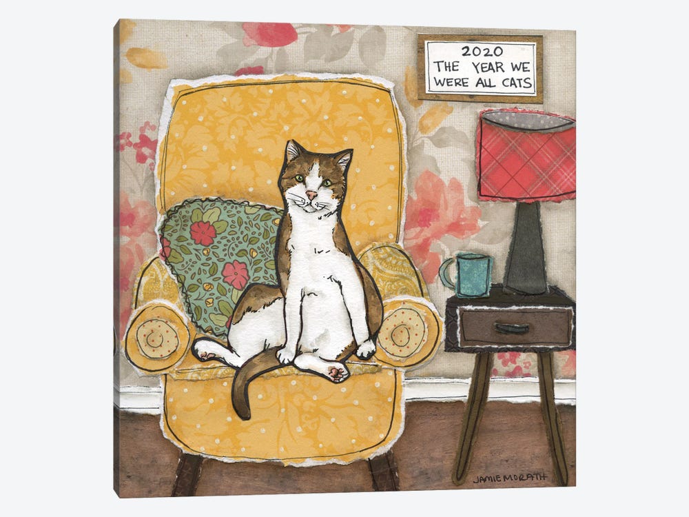 We Were All Cats by Jamie Morath 1-piece Canvas Print