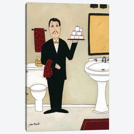Bathroom Butler I Canvas Print #MRH539} by Jamie Morath Canvas Wall Art