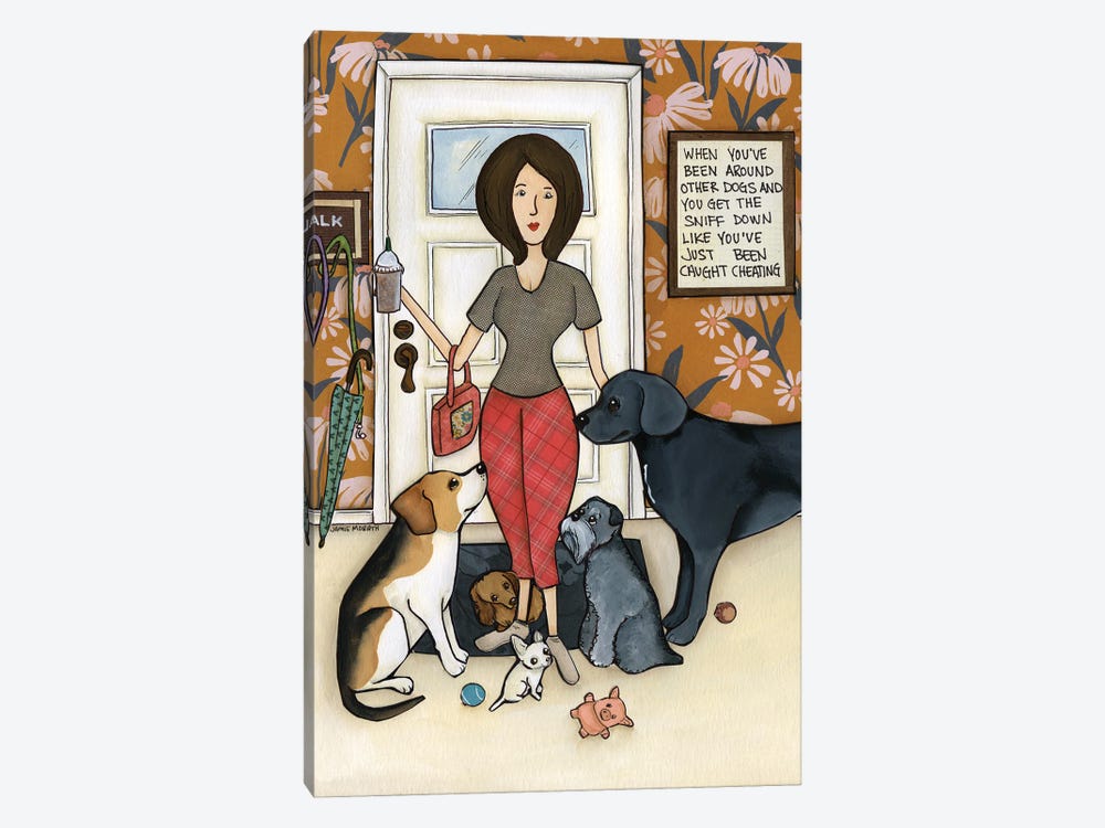 The Sniff Down by Jamie Morath 1-piece Canvas Art Print