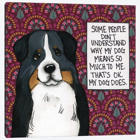 My Dog Does Canvas Print #MRH563} by Jamie Morath Art Print