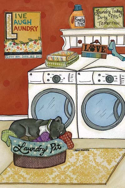 Pit Bulls: Laundry Pit by Jamie Morath