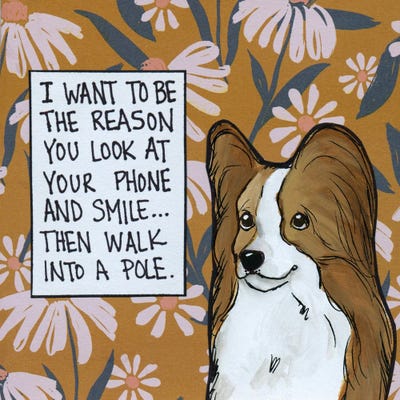 Walk Into a Pole by Jamie Morath metal wall art