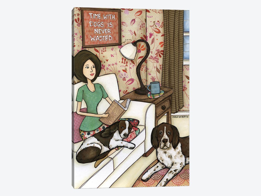 Time With Dogs by Jamie Morath 1-piece Canvas Art Print
