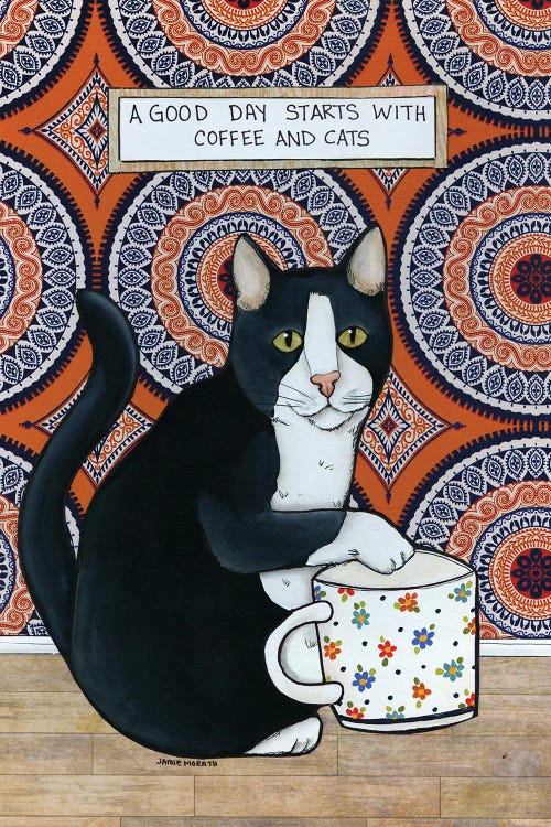Coffee And Cats by Jamie Morath wall art