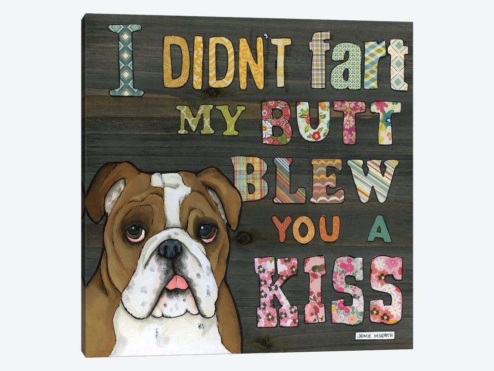 Blew You A Kiss -Wood by Jamie Morath 1-piece Canvas Art