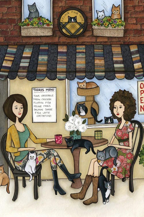 Feline Fine Cafe by Jamie Morath wall art