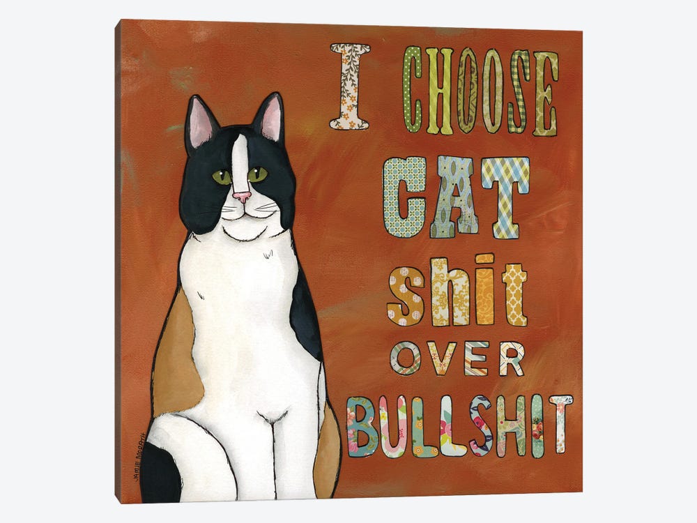 Bullshit Cat by Jamie Morath 1-piece Canvas Art Print